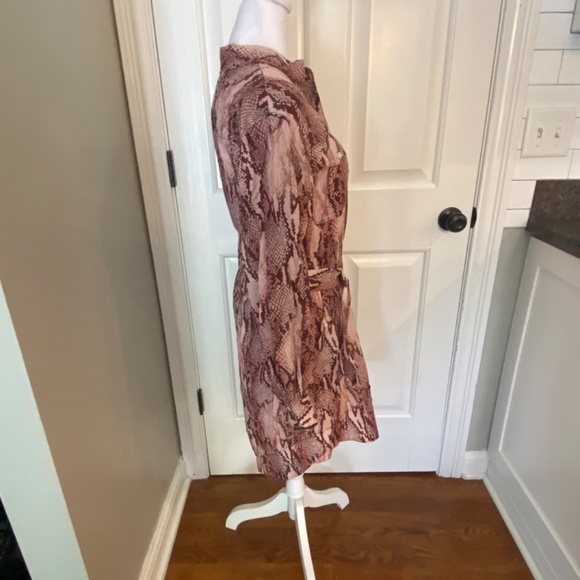 New! Current/Elliott The Carmel Dress in Peach Whip Python NWT 33496 - Picture 11 of 16